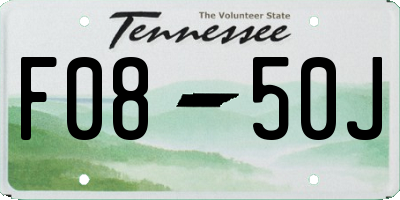 TN license plate F0850J