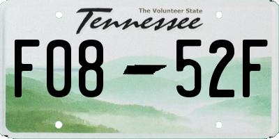 TN license plate F0852F
