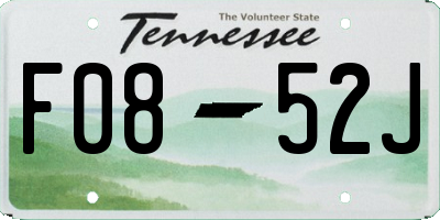 TN license plate F0852J