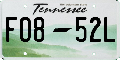 TN license plate F0852L