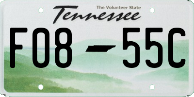 TN license plate F0855C