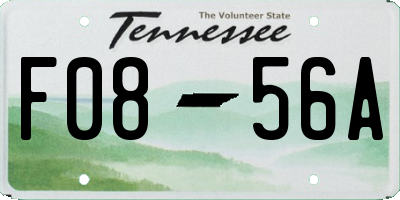 TN license plate F0856A