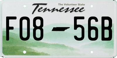 TN license plate F0856B