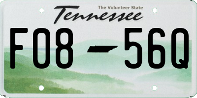 TN license plate F0856Q
