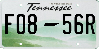 TN license plate F0856R