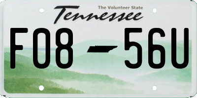 TN license plate F0856U