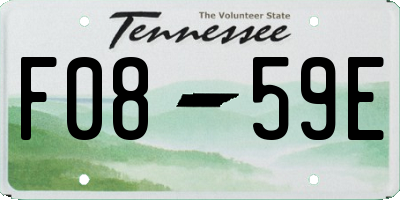 TN license plate F0859E