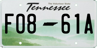 TN license plate F0861A