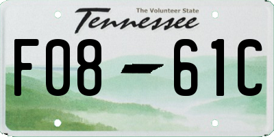 TN license plate F0861C