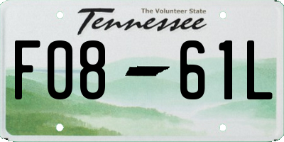 TN license plate F0861L