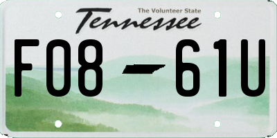 TN license plate F0861U