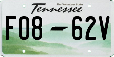 TN license plate F0862V