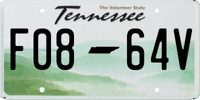 TN license plate F0864V