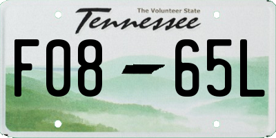 TN license plate F0865L