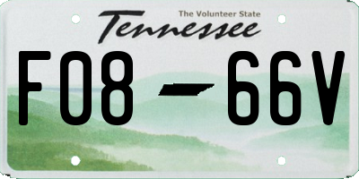 TN license plate F0866V