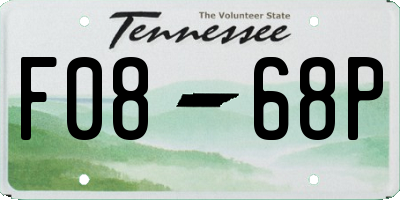 TN license plate F0868P