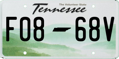 TN license plate F0868V