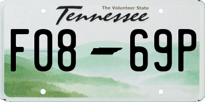 TN license plate F0869P