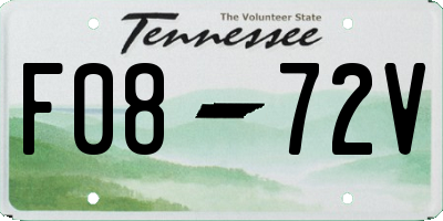 TN license plate F0872V
