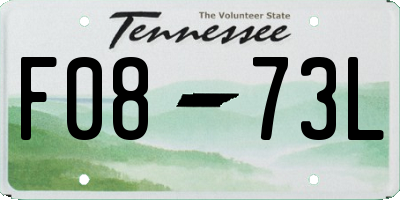 TN license plate F0873L