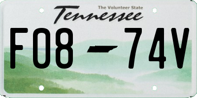 TN license plate F0874V