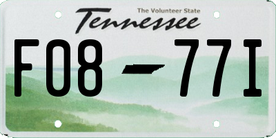 TN license plate F0877I