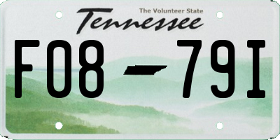 TN license plate F0879I