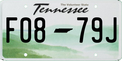 TN license plate F0879J