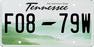 TN license plate F0879W