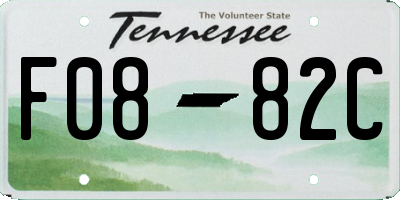 TN license plate F0882C