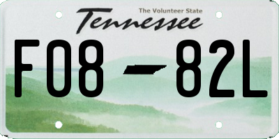 TN license plate F0882L