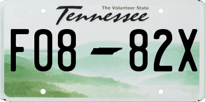 TN license plate F0882X