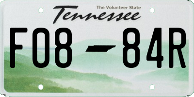 TN license plate F0884R