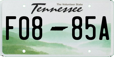 TN license plate F0885A