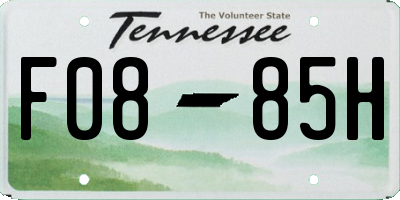 TN license plate F0885H