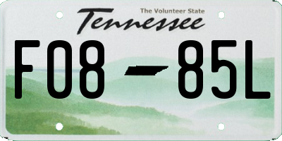 TN license plate F0885L