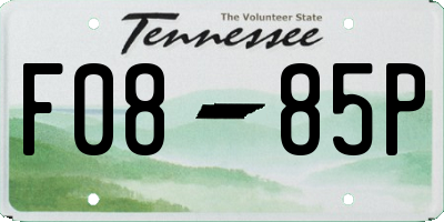 TN license plate F0885P