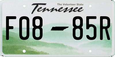 TN license plate F0885R