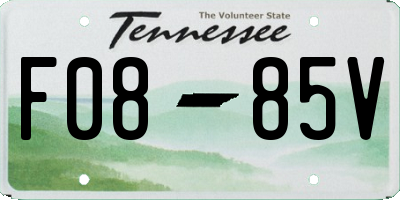 TN license plate F0885V