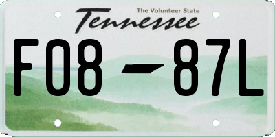 TN license plate F0887L