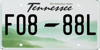 TN license plate F0888L