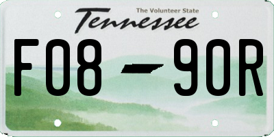 TN license plate F0890R