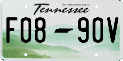 TN license plate F0890V