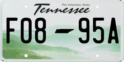 TN license plate F0895A