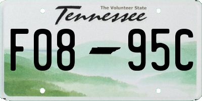 TN license plate F0895C