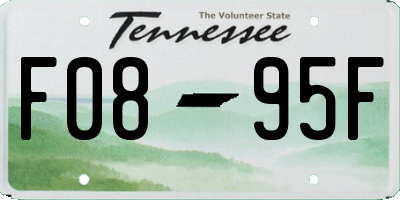 TN license plate F0895F