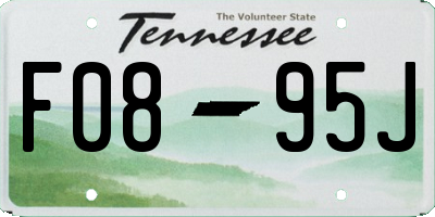TN license plate F0895J