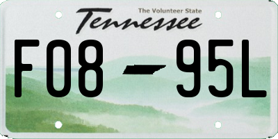 TN license plate F0895L