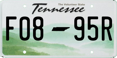 TN license plate F0895R