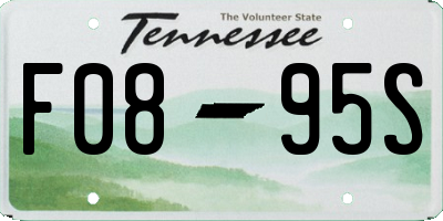 TN license plate F0895S